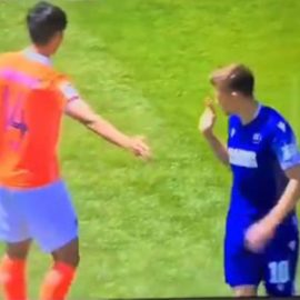 Bundesliga 2'de ilginç görüntü