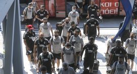 Beşiktaş kafilesi Selanik'te