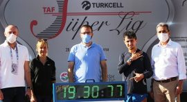 Milli atlet Salih Korkmaz'dan yeni rekor