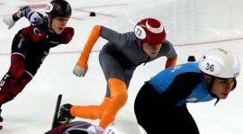 Buz pateninde Short Track Nene Hatun Kupası yarışları başladı