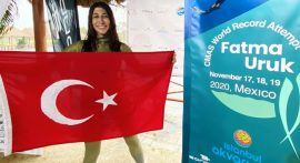 Fatma Uruk'tan bir dünya rekoru daha