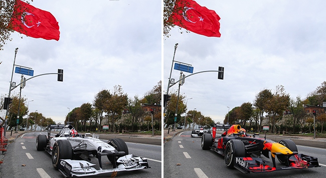 Formula 1 pilotlarından saygı sürüşü