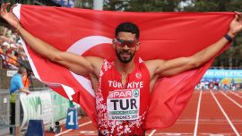 Milli atlet Yasmani Copello Çekya'da birinci oldu