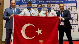 Genç milli judocularda 3 madalya