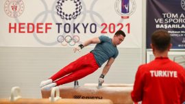 Milli sporcular artistik cimnastikte final hakkı elde etti