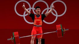 Çinli halterden 3 olimpiyat rekoru