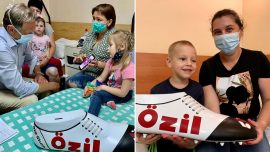Mesut Özil Ukrayna'da çocukları ameliyat ettirdi