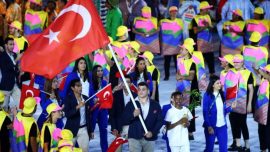 Milli sporcular Tokyo'ya uğurlandı