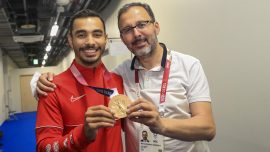 Bakan Kasapoğlu Ferhat Arıcan'ı ilk tebrik eden oldu