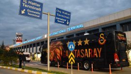 Galatasaray kafilesi Trabzon'da