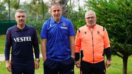 Abdullah Avcı takım arkadaşlarıyla Trabzonspor'da buluştu