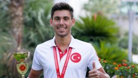 Gültiğin Er İspanya'da Türk triatlon tarihine geçti