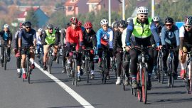"Ata'ya saygı" için pedal çeviren bisikletliler Bolu'ya ulaştı