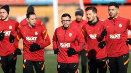 Galatasaray'da Omar Elabdellaoui takımla çalıştı