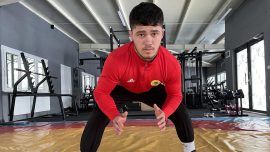 İşitme engelli milli güreşçi Ahmet Erfidan'ın hedefi olimpiyatlar