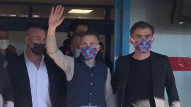 Trabzonspor'un yeni transferi Edin Visca Trabzon'da