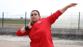 İşitme engelli milli gülleci Fatma Gül'ün hedefi olimpiyat madalyası