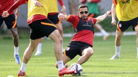 Galatasaray, Altay maçı hazırlıklarını sürdürdü