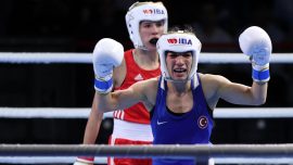 Milli boksör Ayşe Çağırır çeyrek finale çıktı