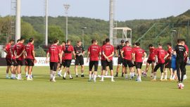 Milliler günü çift idmanla tamamladı