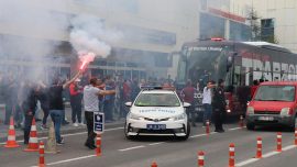 Trabzonspor kafilesi Kayseri'de