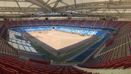 Trabzonspor stadyum zeminini yenileniyor