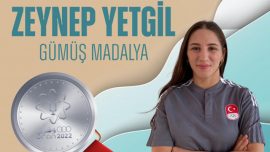 Milli güreşçi Zeynep Yetgil'den gümüş madalya