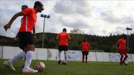 Sesi Görenler Milli Futbol Takımı Yunanistan'ı mağlup etti