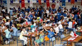 Türkiye Akıl ve Zeka Oyunları Turnuvası'nın finali Diyarbakır'da başladı