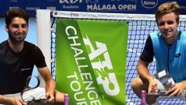 Milli tenisçi Altuğ Çelikbilek, Malaga Open'da çiftlerde şampiyon oldu