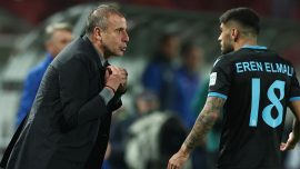 Abdullah Avcı'nın 100. resmi maçı