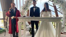 Milli pentatlet İlke Özyüksel Harun Mihrioğlu ile dünya evine girdi