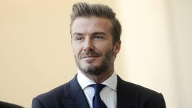 Eski futbolcu David Beckham "Katar'ın Futbol Kaleleri"ni gezdi