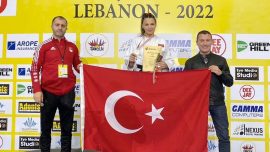 Milli judocu Hatice Vandemir Lübnan'da altın madalya kazandı