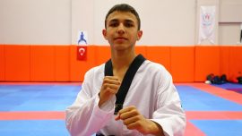 Milli tekvandocu Ahmet Yılmaz'ın hedefi Balkan Şampiyonası'nda altın madalya