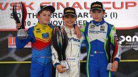Minik karting yarışçısı İskender Zülfikari WSK Final Kupası'nı kazandı