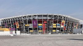 Taraftarlardan Dünya Kupası'nın "ikonik stadı" 974'e veda