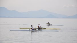 Akdeniz Kupası Kürek Yarışları Köyceğiz Gölü'nde gerçekleştirildi