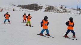 Erciyes'te "Kar Fırtınaları Projesi" ile geleceğin kayakçıları yetiştiriliyor