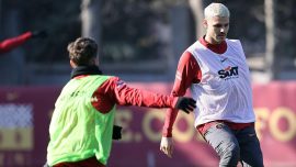 Galatasaray'da Icardi takımla çalıştı