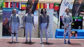Genç Kadınlar Eskrim Kılıç Milli Takımı İspanya'da şampiyon oldu