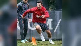 Galatasaray'da Kaan Ayhan ilk antrenmanına çıktı