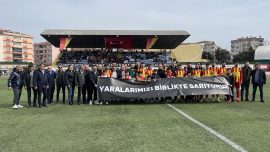 Tekirdağ'da depremzedeler yararına dostluk maçı yapıldı