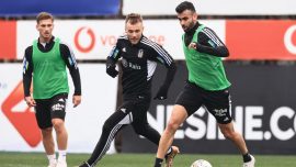 Beşiktaş'ta Ghezzal takımla çalıştı