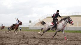 Erzurum'da ata sporu cirit heyecanı