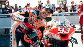 İspanyol motosikletçi Marc Marquez MotoGP Fransa Grand Prix'sinde pistlere dönüyor