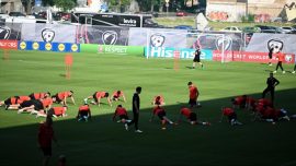 A Milli Futbol Takımı Letonya maçının hazırlıklarını tamamladı