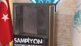Aksarayspor'un kupası çalındı
