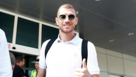 Edin Dzeko Fenerbahçe için İstanbul'a geldi