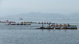 Kocaeli'de 3. Uluslararası Körfez Kupası Deniz Küreği yarışları yapıldı